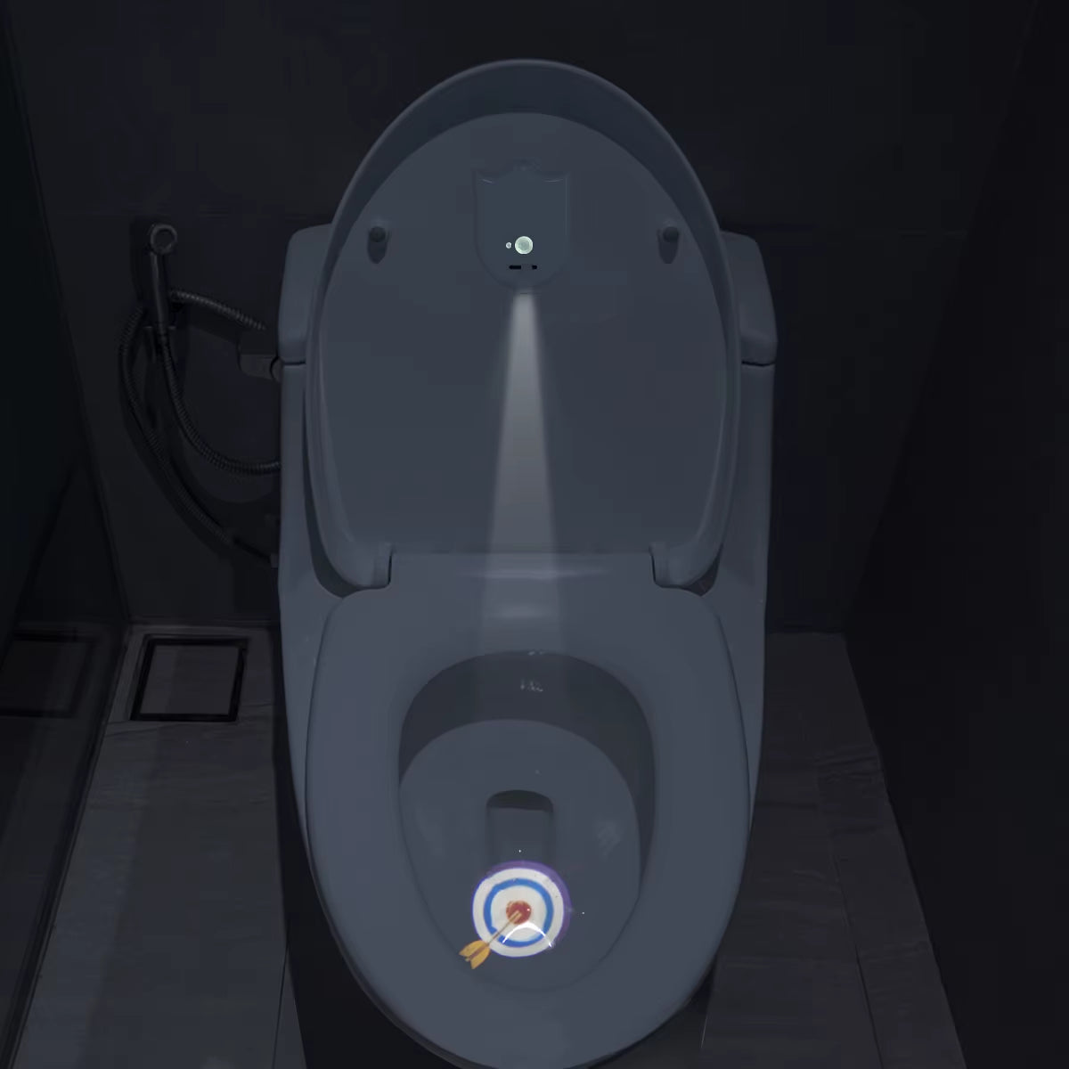 Motion Sensor LED Backlight Toilet Projection Lamp Creative Toilet Mini Night Lamp Toilet Bowl Seat Sensor Lighting Lamp