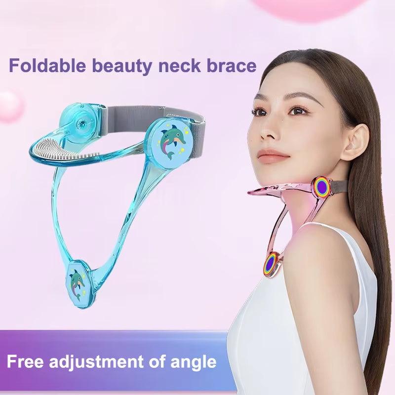 Cervical Traction Device Adjustable Neck Support Braces Decompressed Spine Posture Correction Pain Prevent Head Low Double Chin