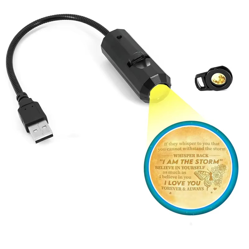 Mini Moon Light Projector Lamp with USB, 5-Color LED Star Galaxy Night Light for Bedroom Wall Decor, Home Atmosphere Lighting Gi