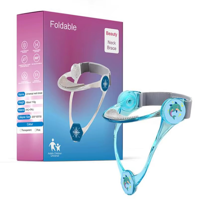 Cervical Traction Device Adjustable Neck Support Braces Decompressed Spine Posture Correction Pain Prevent Head Low Double Chin